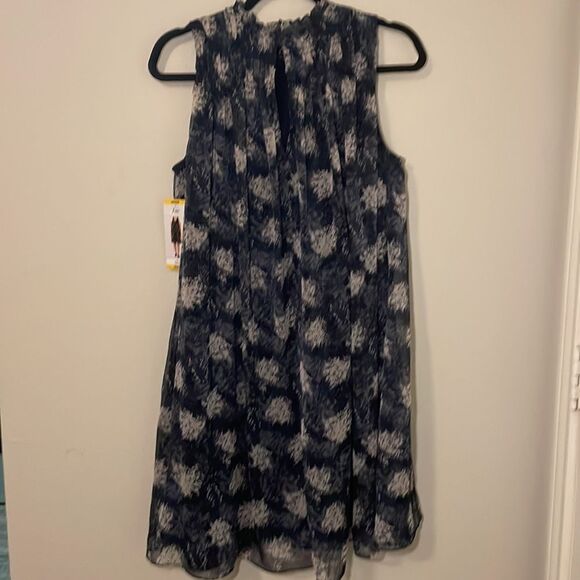 NEW! Joie Thelen Blue & Gray Baltic Print Flowy Mini Dress - Picture 4 of 9